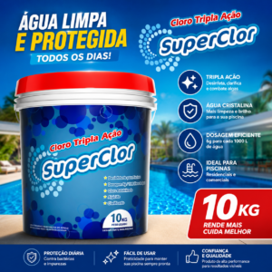 Cloro Superclor Tripla Ação Balde 10kg