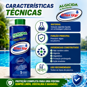 Algicida Clor Up 1 Litro Piscina