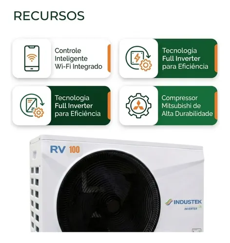 BOMBA DE CALOR PISCINA RV100 FULL INVERTER - Imagem 6