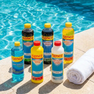 Kit Genco 6 Produtos Para Tratamento De Piscina Completo