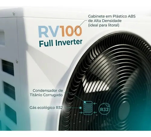BOMBA DE CALOR PISCINA RV100 FULL INVERTER - Imagem 5