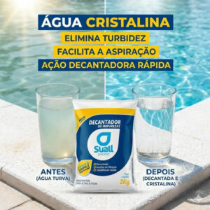 Sulfato De Alumínio Suall 2kg Decantador Impurezas Piscinas